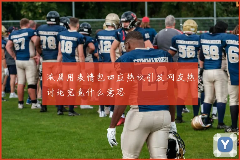 浓眉用表情包回应热议引发网友热讨论究竟什么意思