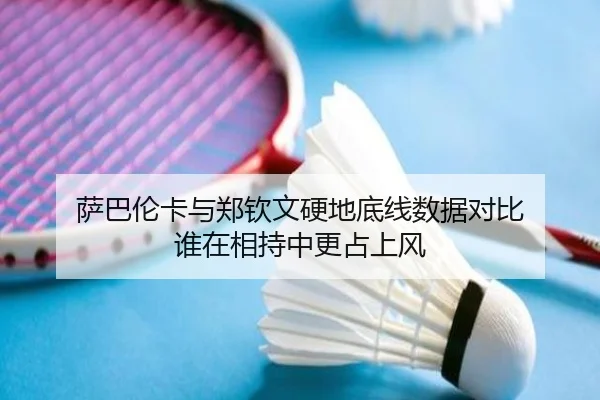 萨巴伦卡与郑钦文硬地底线数据对比 谁在相持中更占上风（bob）